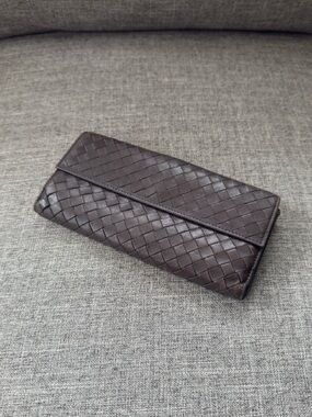 Bottega Veneta Chocolate Brown Long Wallet